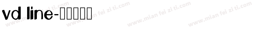 vd line字体转换